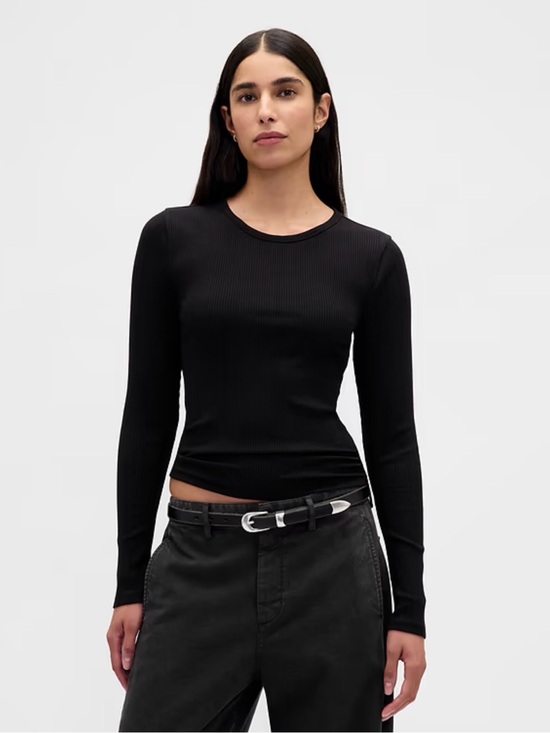 GAP Tops - Modern Compact Rib Crop T-Shirt